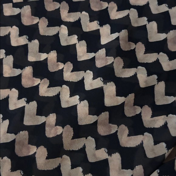 Theory Black and Tan Geometric Long Sleeve Dress, US2 - Picture 8 of 10